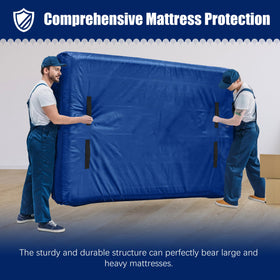 Cosy Family water-resistant mattress bag blue full protects from moisture.