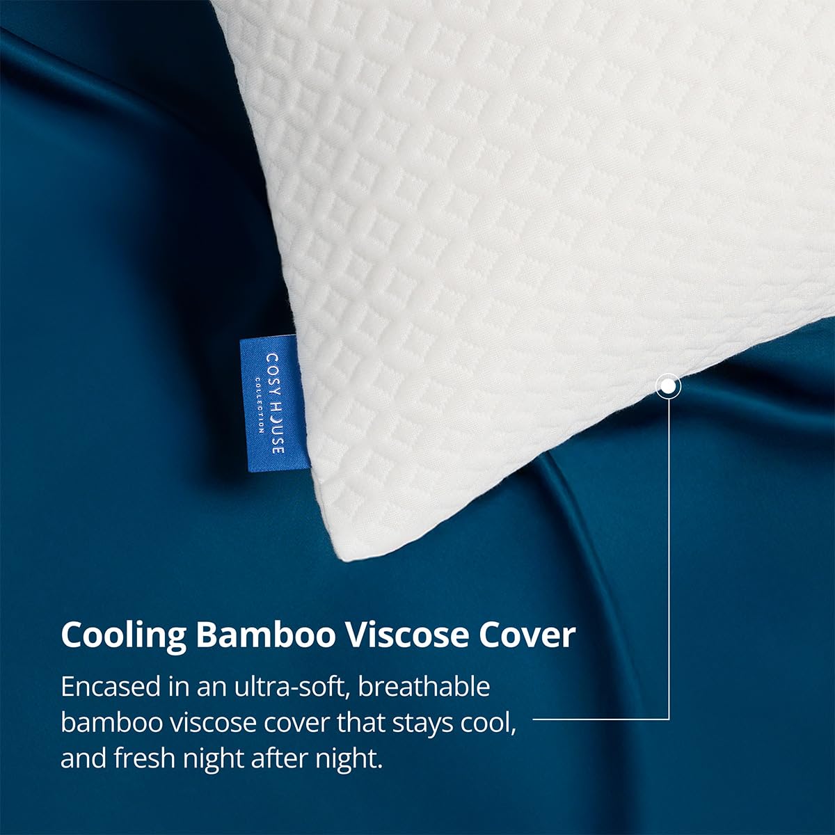 Cosy House Collection adaptive middle foam promotes neck alignment