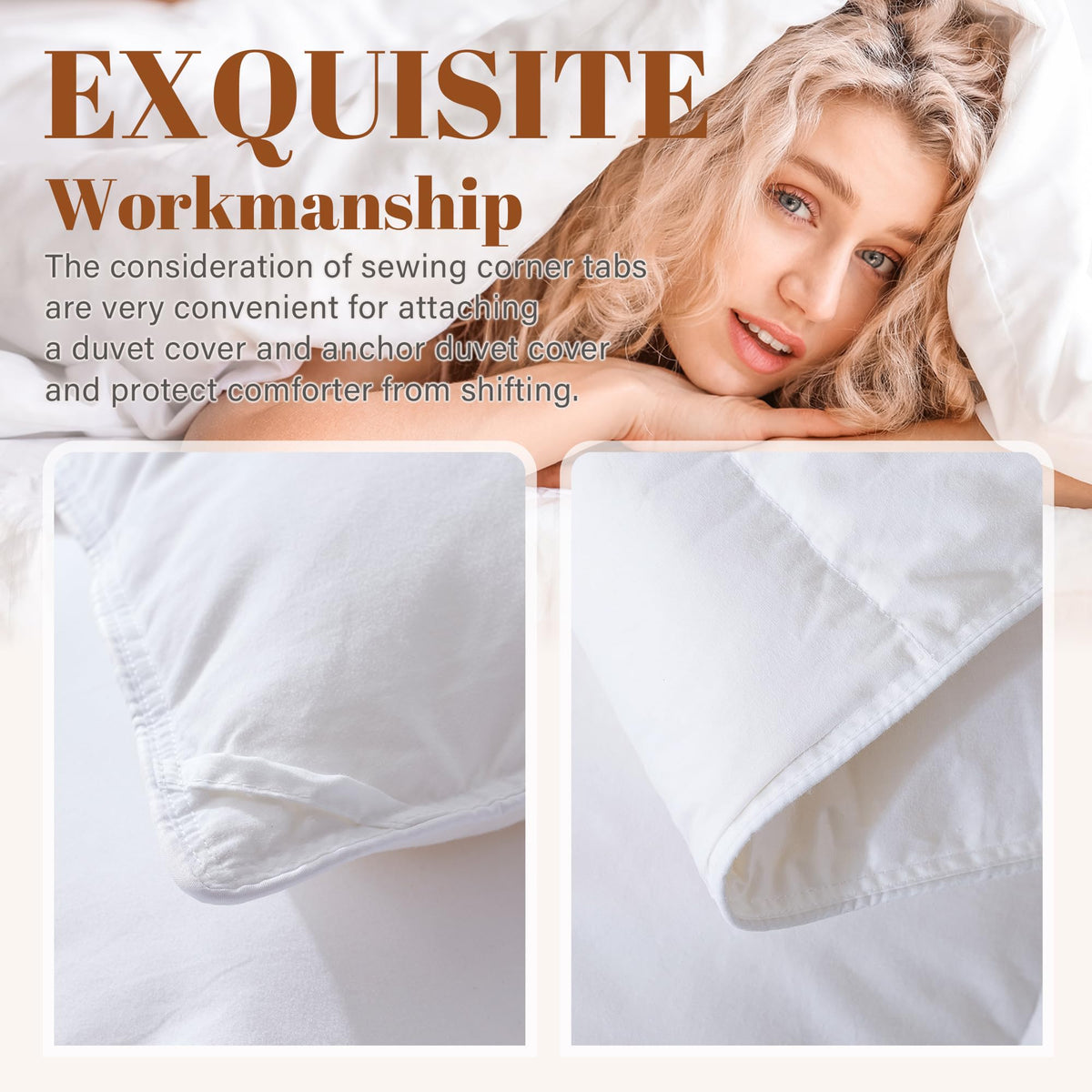 Cosybay breathable fabric enhances airflow for comfortable sleep.