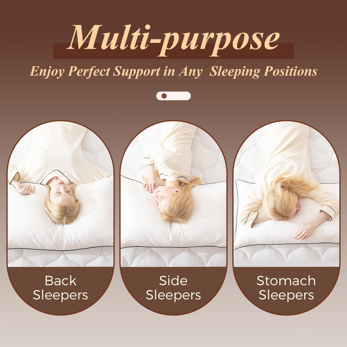 Cosybay goose feather down pillow king-size bed-scene — hotel-like comfort at home.