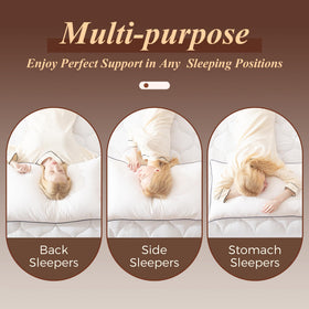 Cosybay goose feather down pillow king-size bed-scene — hotel-like comfort at home.