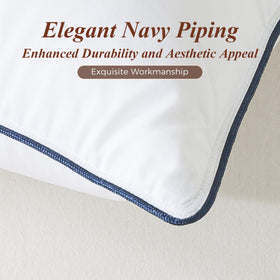 Cosybay goose feather down pillow king-shell-fabric — soft cotton-poly blend feel.
