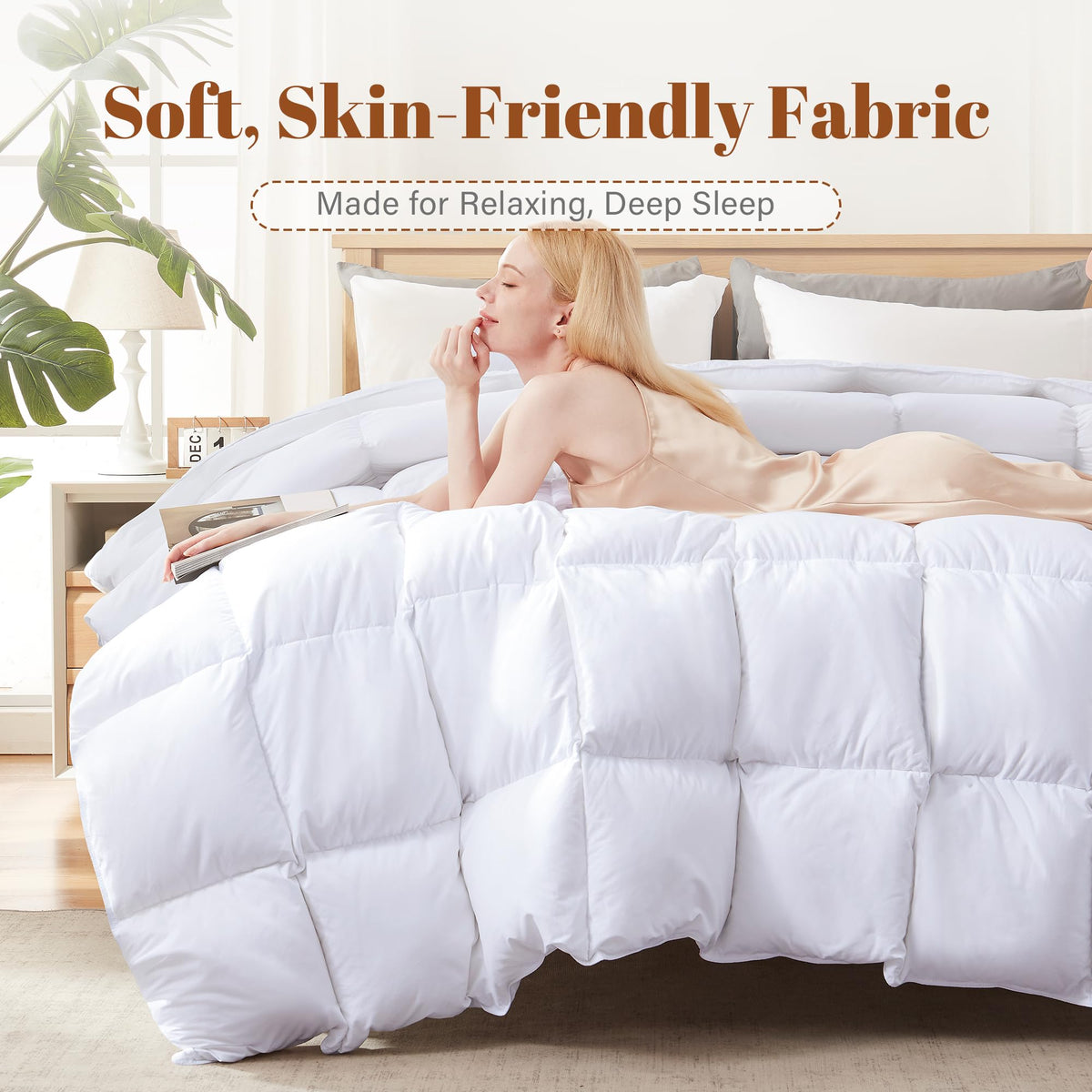 Cosybay machine-washable duvet insert is ready for easy care.
