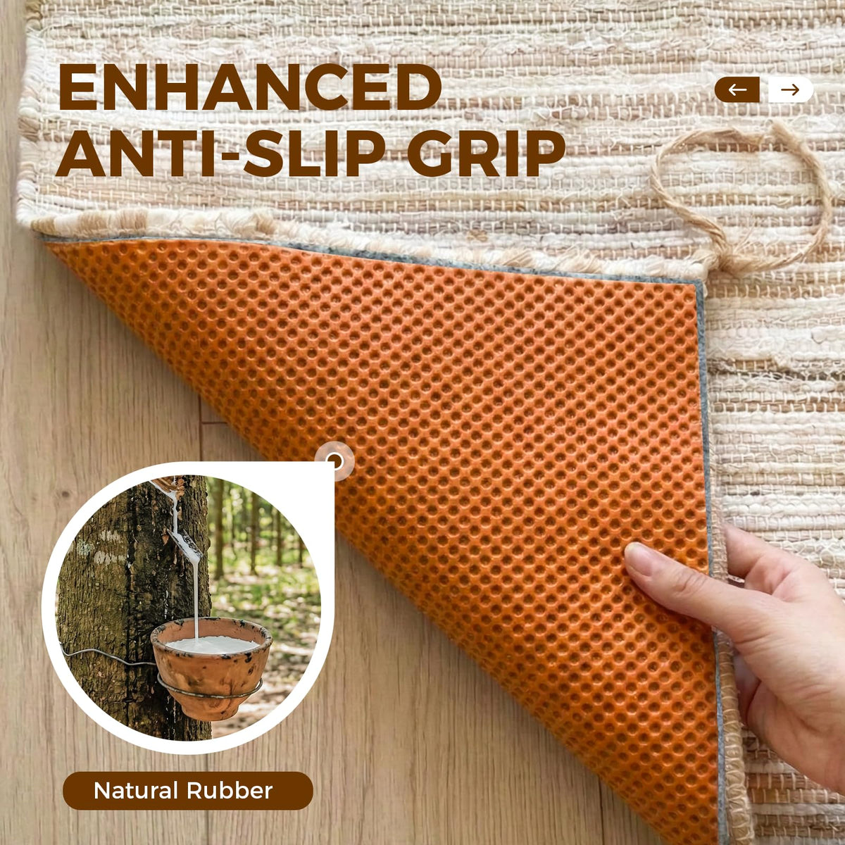 Cosyearn rug pad thick felt cushion adds underfoot softness and floor protection