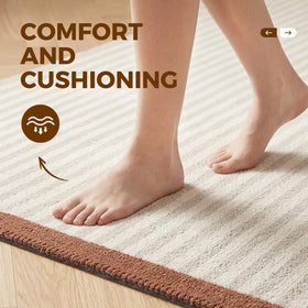 Cosyearn rug pad trim-to-fit allows easy customization for any rug size