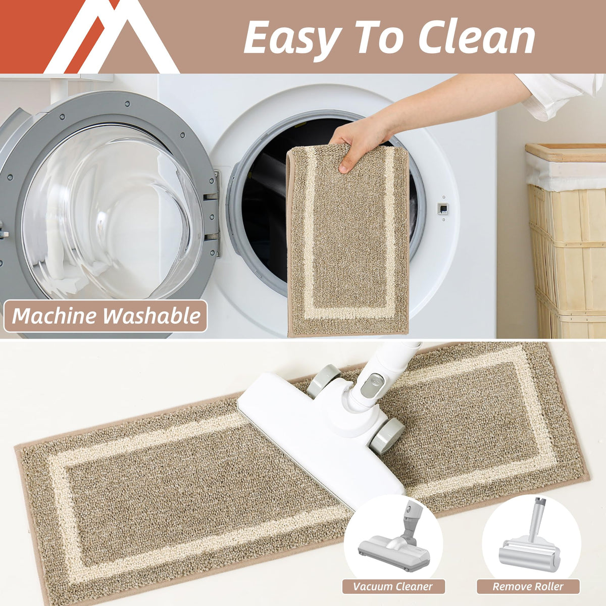 COSY HOMEER machine washable stair treads stay fresh after washing