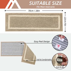 COSY HOMEER stair treads protect wood steps from scratches and wear
