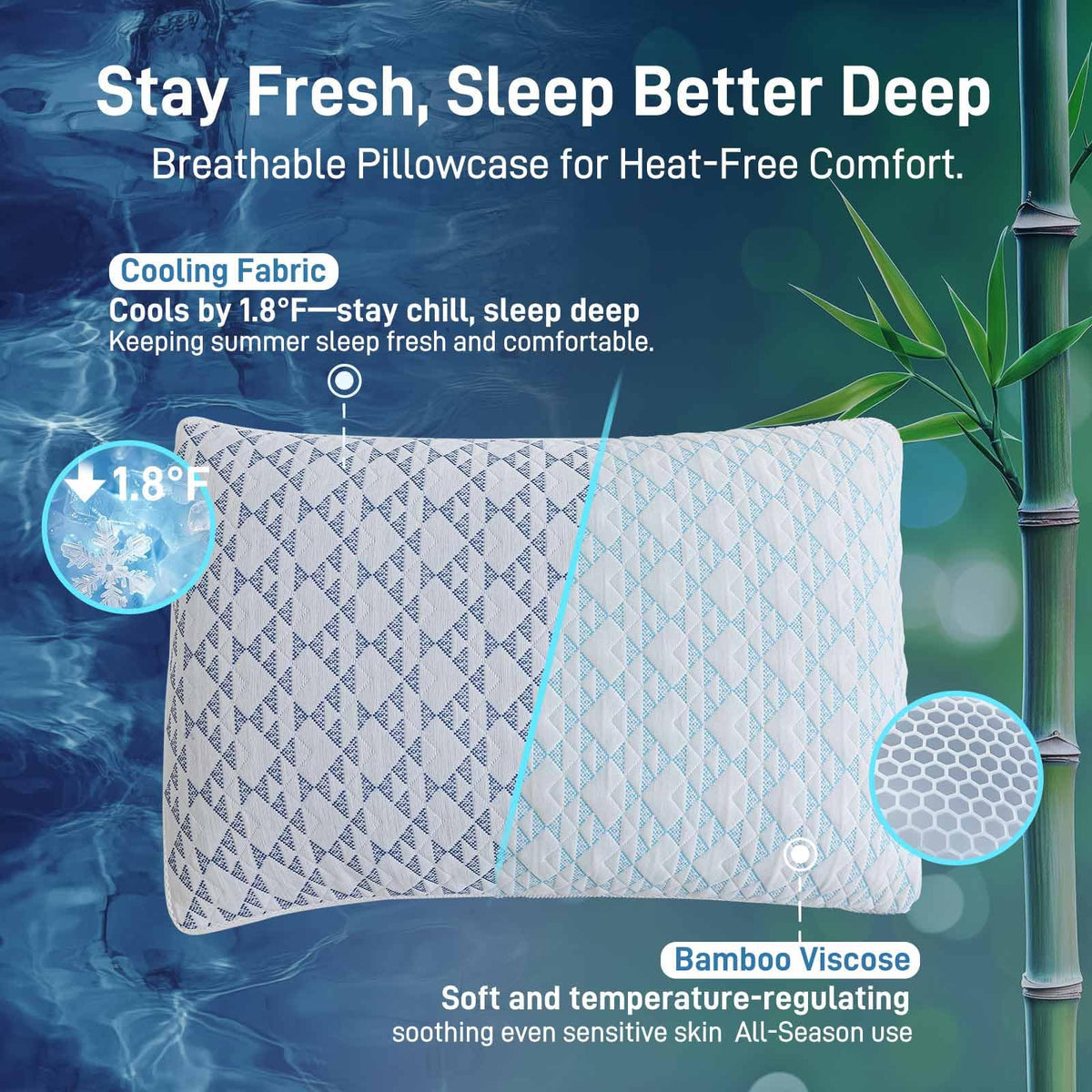 Cotelovo king-size set of 2 pillows ideal for couples.