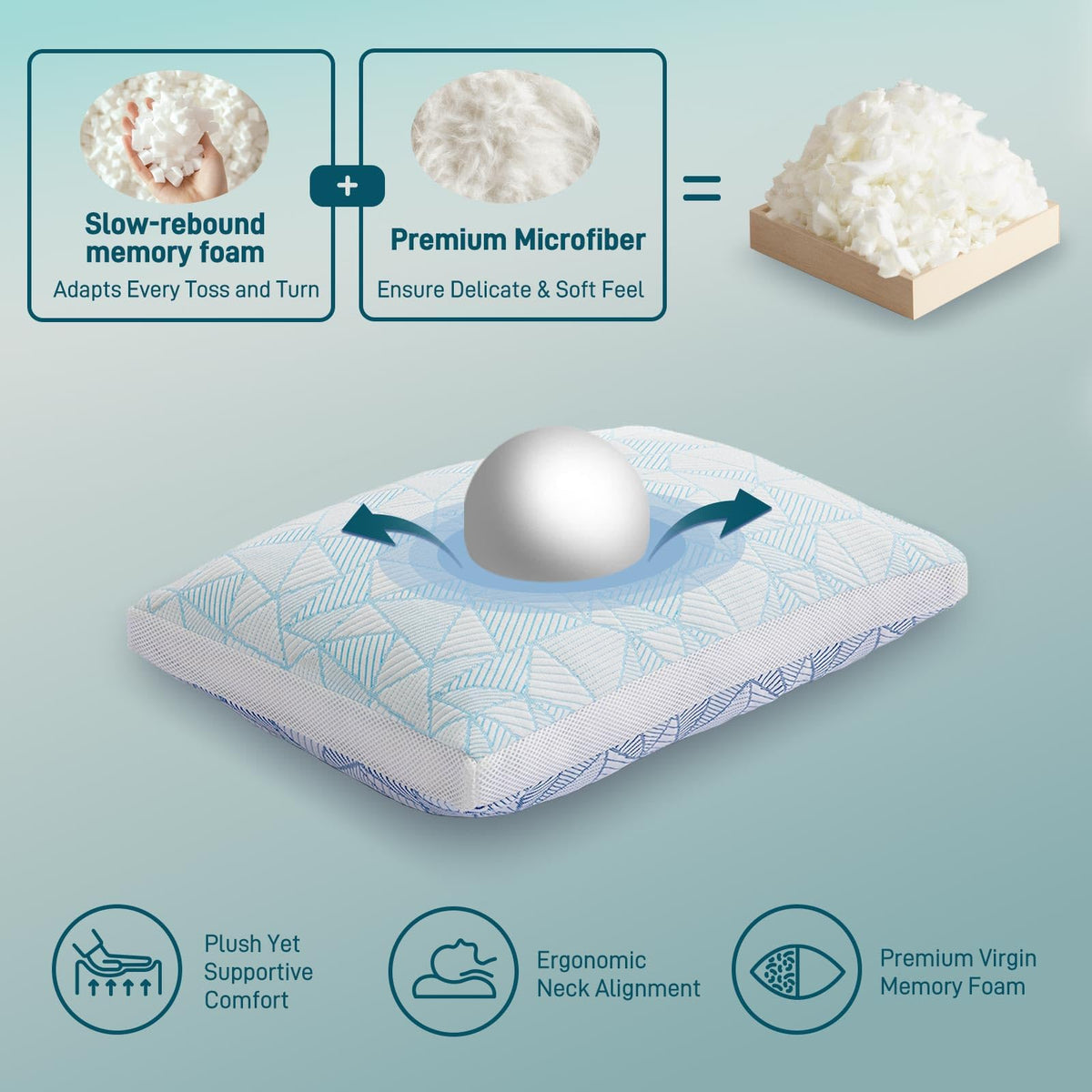 Cotelovo outer pillowcase shown as machine-washable for easy care