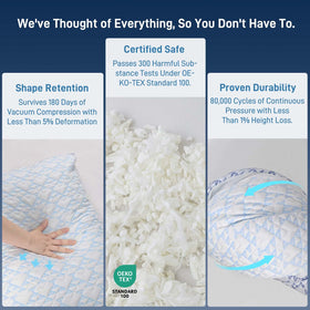 Cotelovo storage bag included for storing extra filling