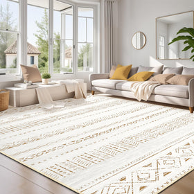 Cotiled 8x10 rug living room boho pattern for cozy, easy-care interiors.