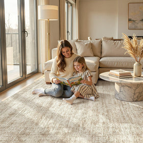 Cotiled soft tactile surface toddler-friendly and pet-safe for daily use