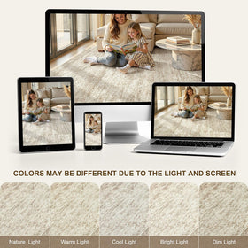 Cotiled stain-resistant texture keeps living rooms neater between cleanups