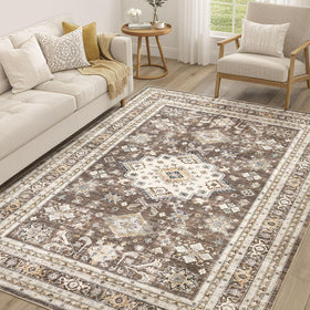 Cotiled vintage living room rug 5x7 adds timeless charm to seating areas