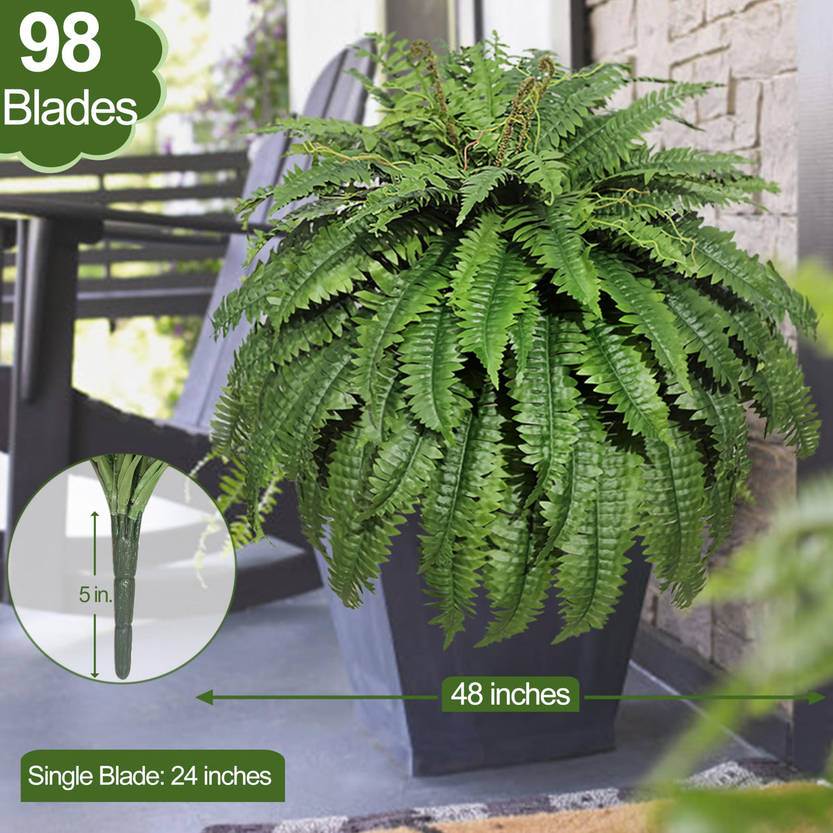 Cotlux detailed fern leaves close-up highlights serrated edges and realistic texture.