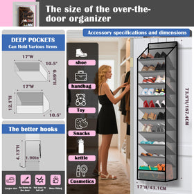 Cotohim 10-pocket organizer pocket closeup highlighting sturdy, tear-resistant pockets