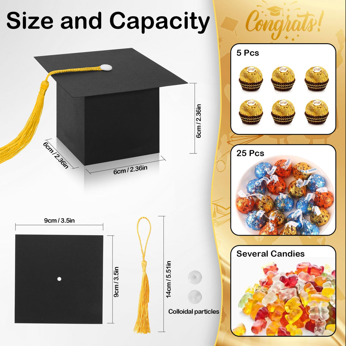 COTOPHER black cap box detail with gold tassel