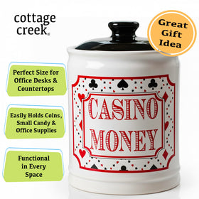 Cottage Creek Casino Money Jar close slot detail with durable finish