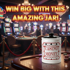 Cottage Creek Casino Money Jar multipurpose design sparks conversations and saving