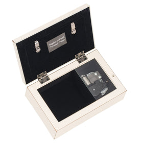 Cottage Garden first-communion woodgrain finish conveys timeless heirloom appeal.