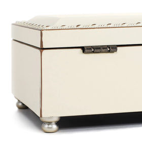 Cottage Garden music box front view showcases compact, elegant design for small spaces.