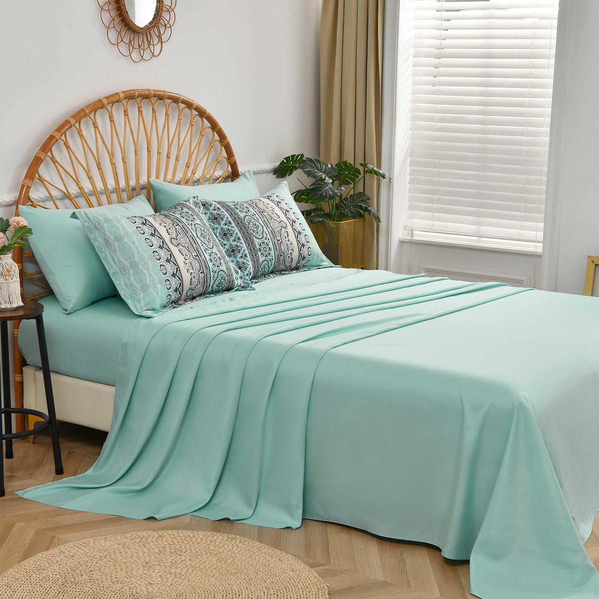 Cottolester fitted sheet provides secure fit and breathable microfiber for nightly comfort.