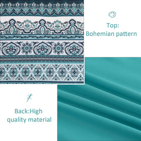 Cottolester pillowcases 20x30 teal stripes keep pillows tidy.