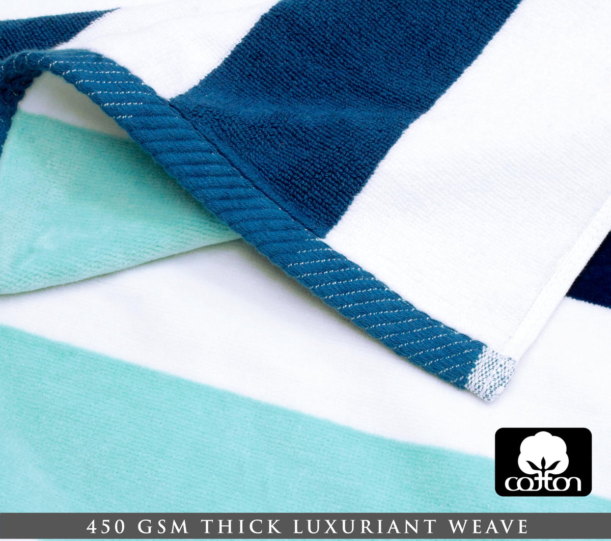 Cotton Craft 450gsm towel demonstrates high absorption and quick drying