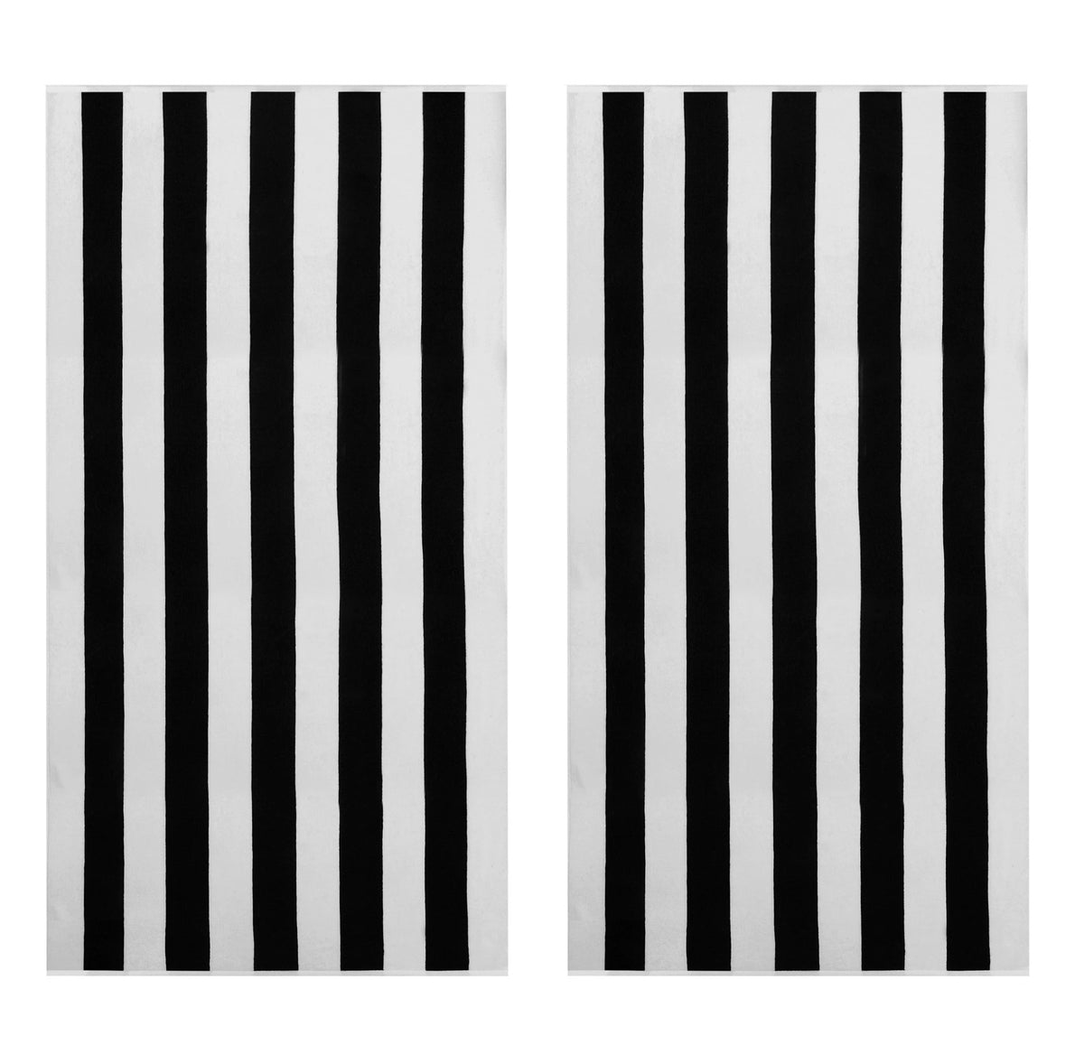 COTTON CRAFT Cabana Stripe Beach Towel wrapped use shows versatile cover-up or lounge option.