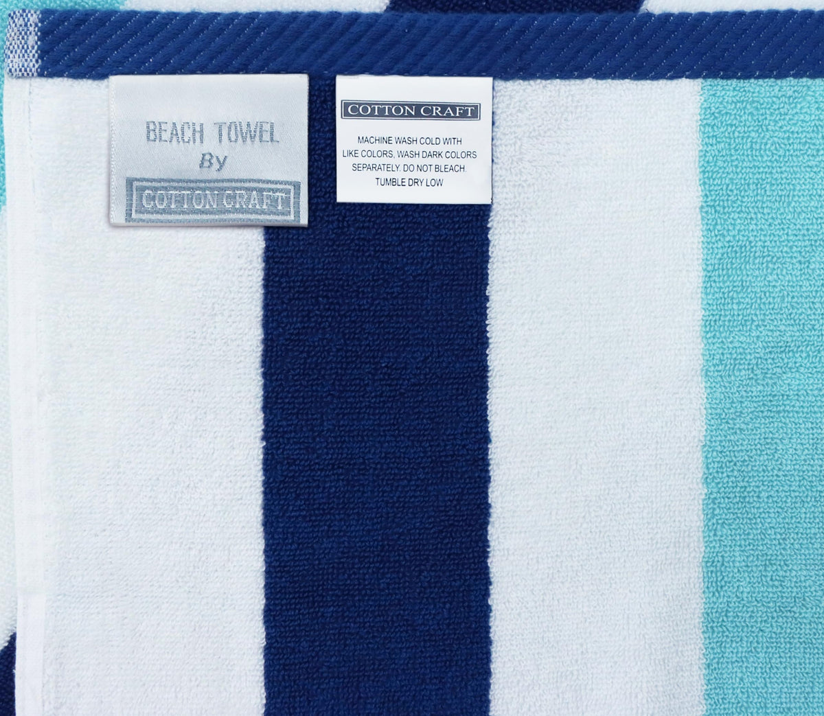 Cotton Craft compact-fold towel ideal for travel and vacations