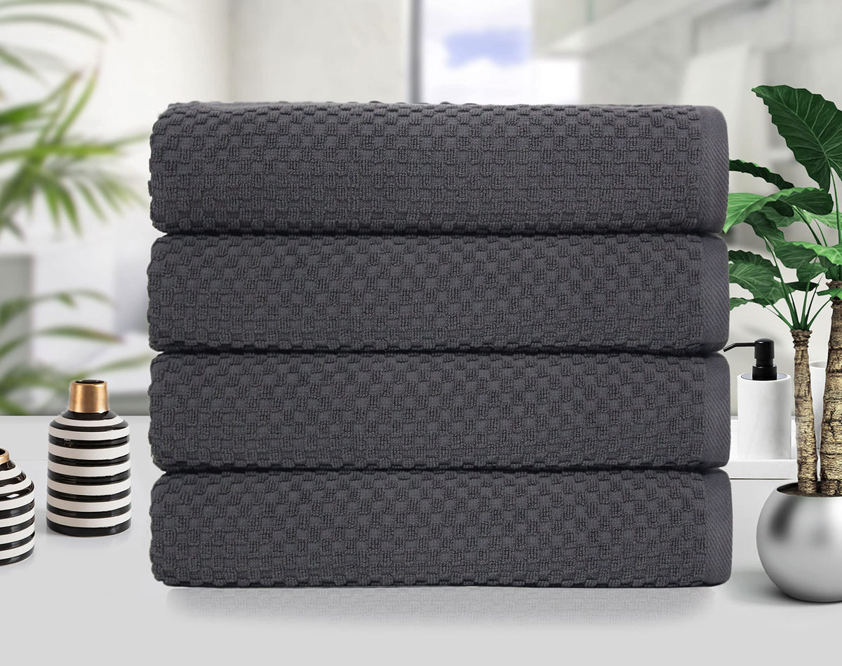 Cotton Craft durable machine-washable towels offer easy care.