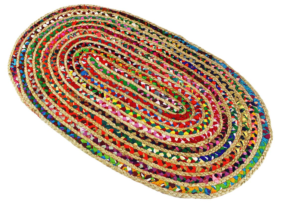 Natural materials and recycled fibers give Kaia rug a durable surface