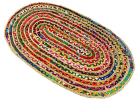 Natural materials and recycled fibers give Kaia rug a durable surface