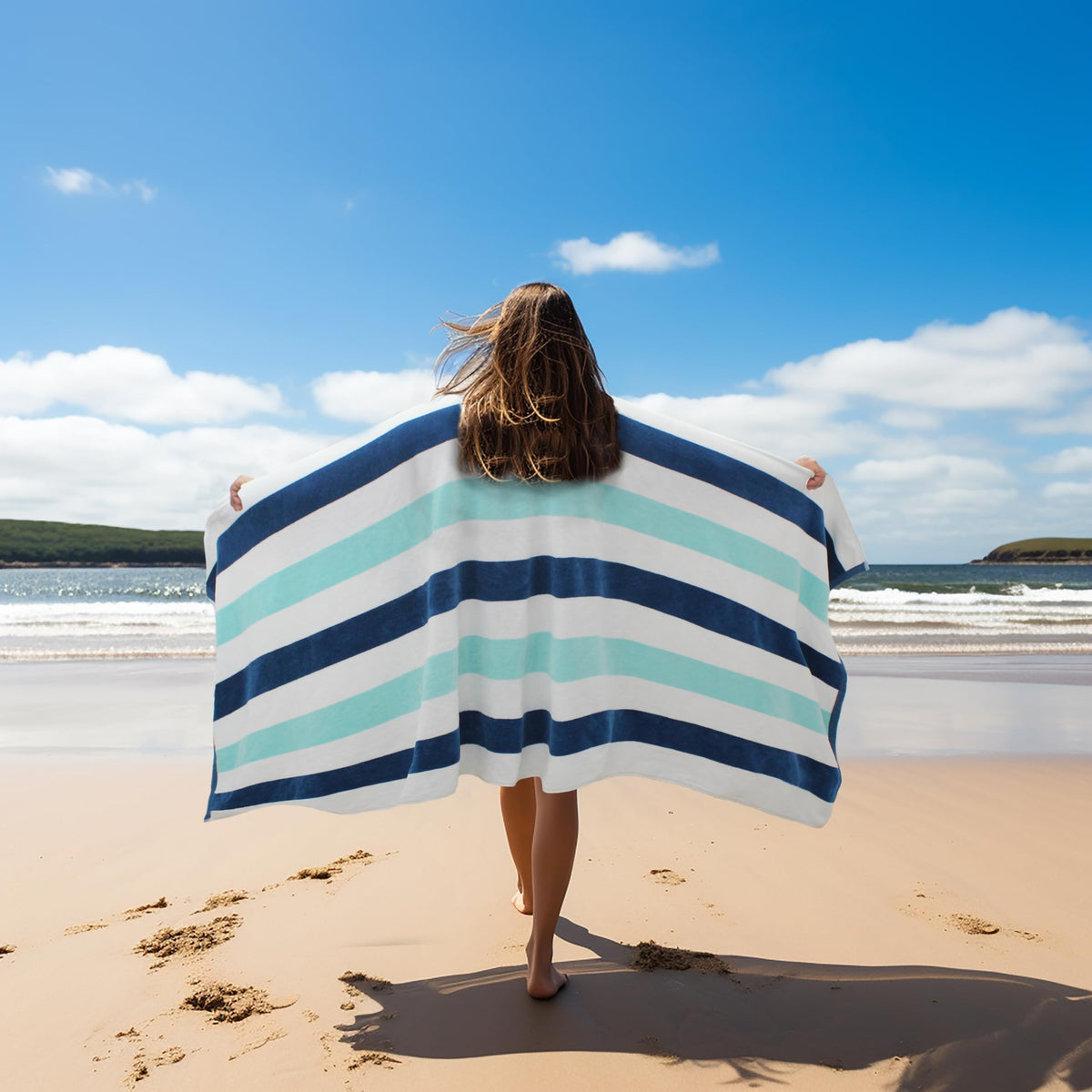 Cotton Craft towel on lounge or poolside for relaxed lounging