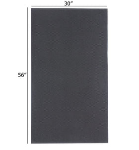 Cotton Craft oversized 30x56 grey towel demonstrates generous coverage and spa-like softness.