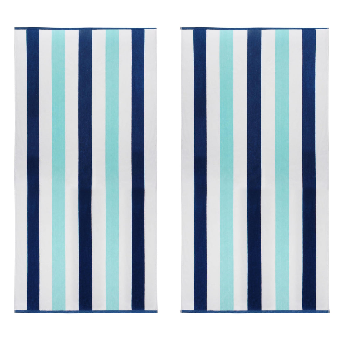 Cotton Craft two-pack towel set for convenient beach or pool trips