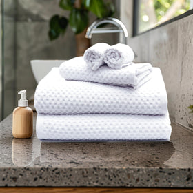 COTTON CRAFT waffle hand towels offer daily softness and reliable absorbency.