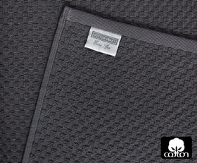 Cotton Craft waffle weave closeup shows soft, breathable fibers for daily comfort.