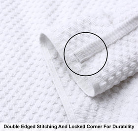 COTTON CRAFT waffle weave close-up highlights luxe texture and 450 GSM feel.