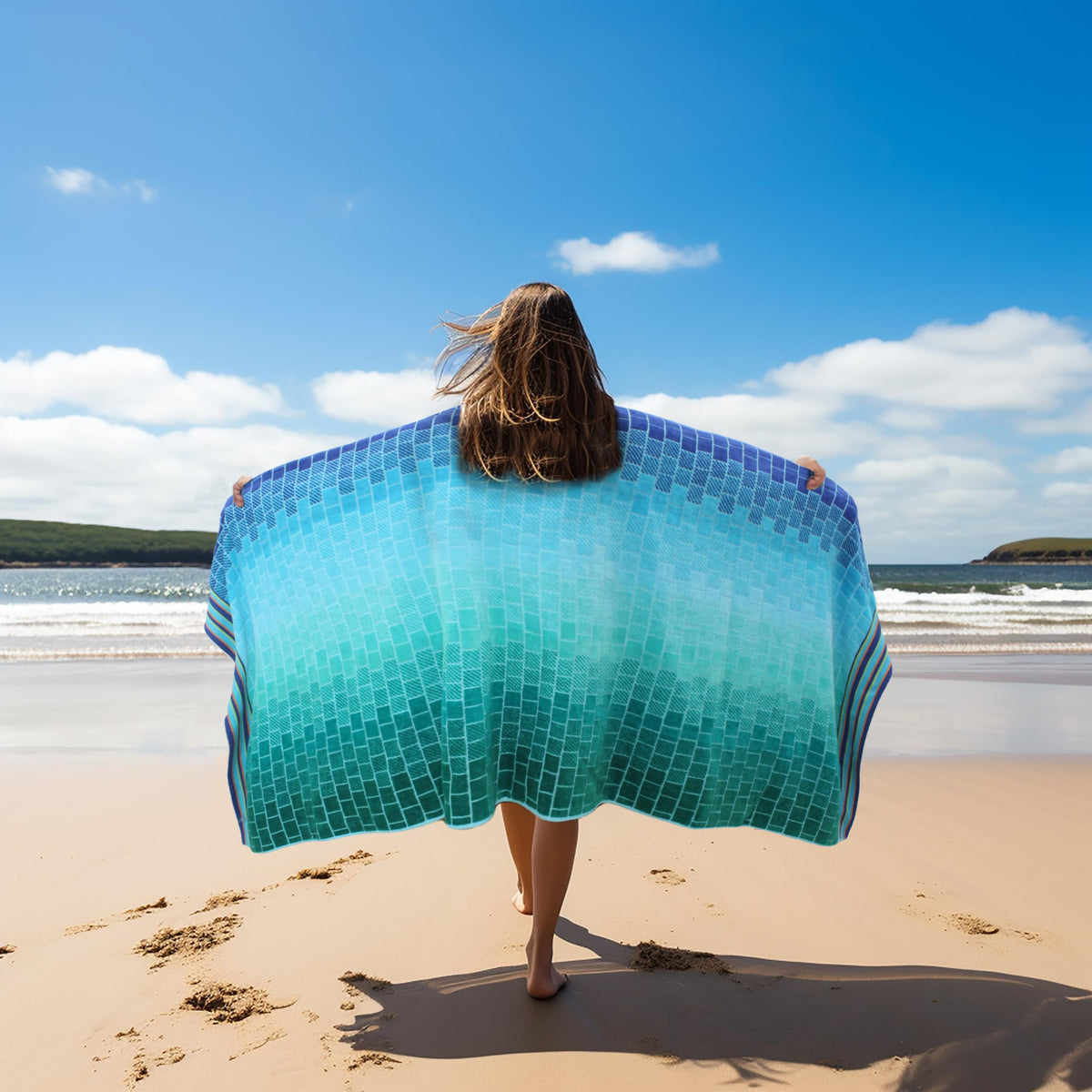 Cotton Craft yarn-dye colors stay bright on both sides after washes.
