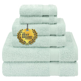 Cotton Paradise 6-piece towel set packaging highlights premium Turkish cotton for daily luxury.