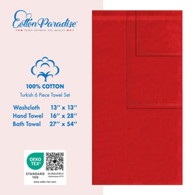 Cotton Paradise bath towels measuring 27x54 inches for full-body drying