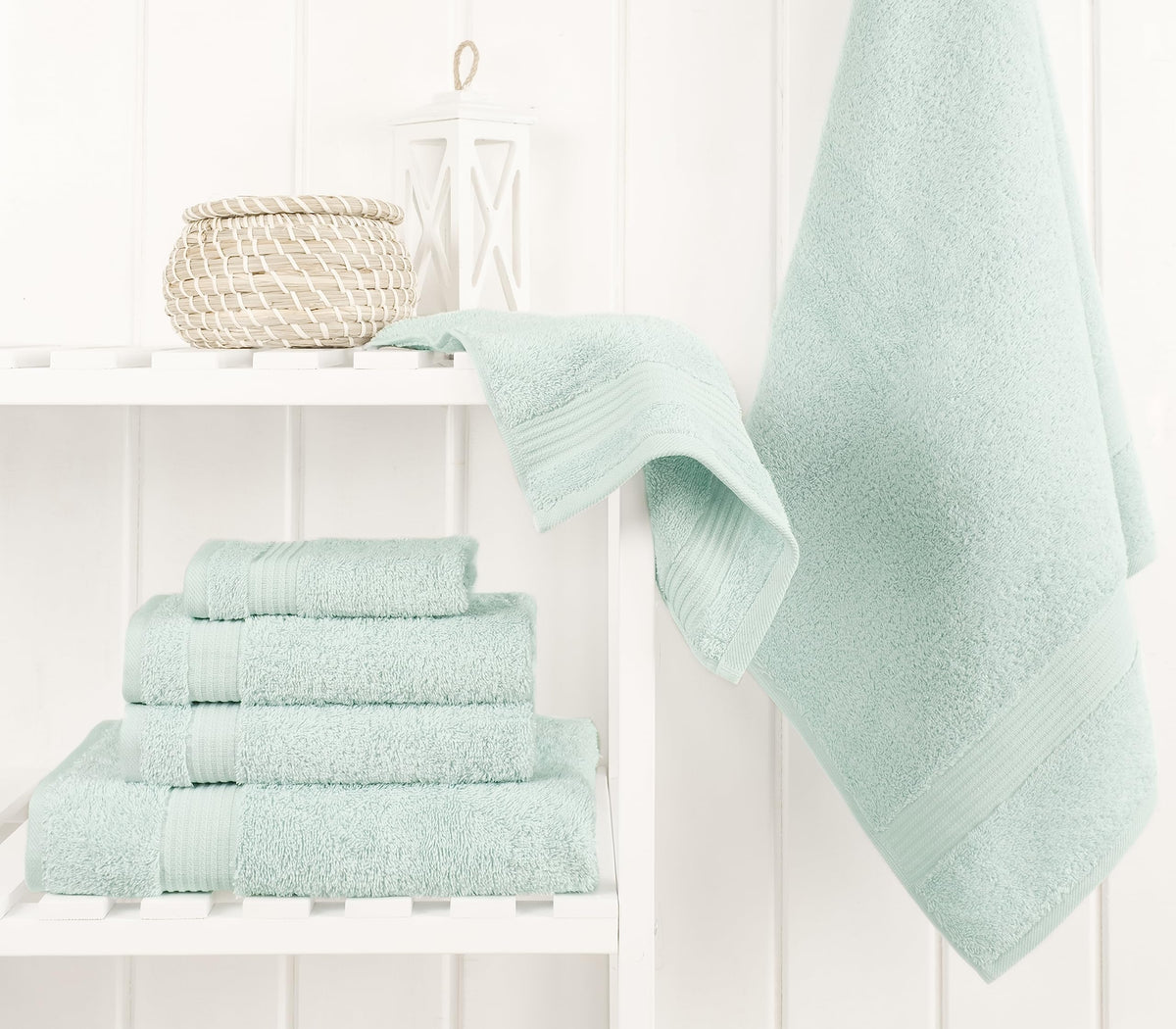 Cotton Paradise bath towels 27x54 showcase plush softness and high absorbency.