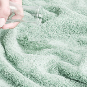 Cotton Paradise towels with double-stitched hems for lasting durability.