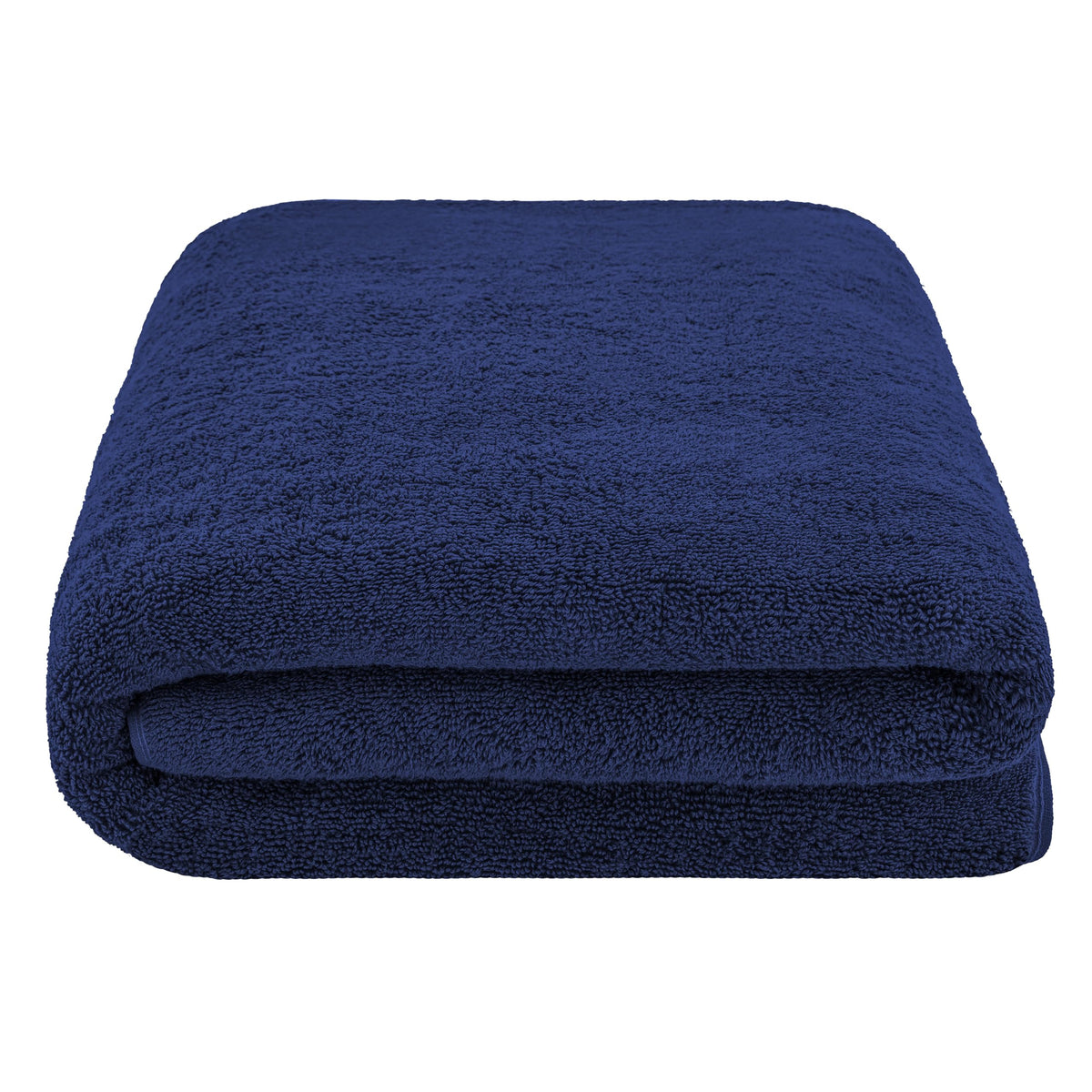 Cotton Paradise family-friendly navy blue towels ready for guests and everyday baths.