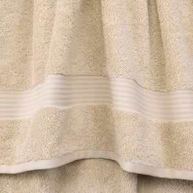 Cotton Paradise beige hand towels 16x28 displayed for guests and family use