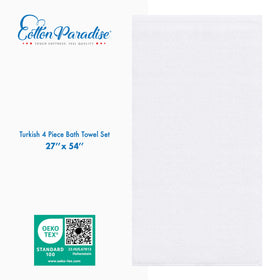 Cotton Paradise hotel spa quality towels add a luxury touch to guest bathrooms.