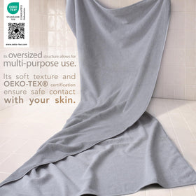 Cotton Paradise light grey towel finish, luxurious everyday spa like feel