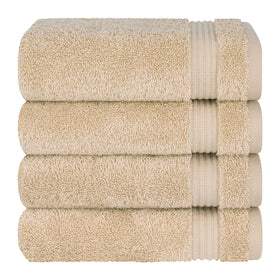 Cotton Paradise OEKO-TEX label signals safe, family-friendly bath linen.