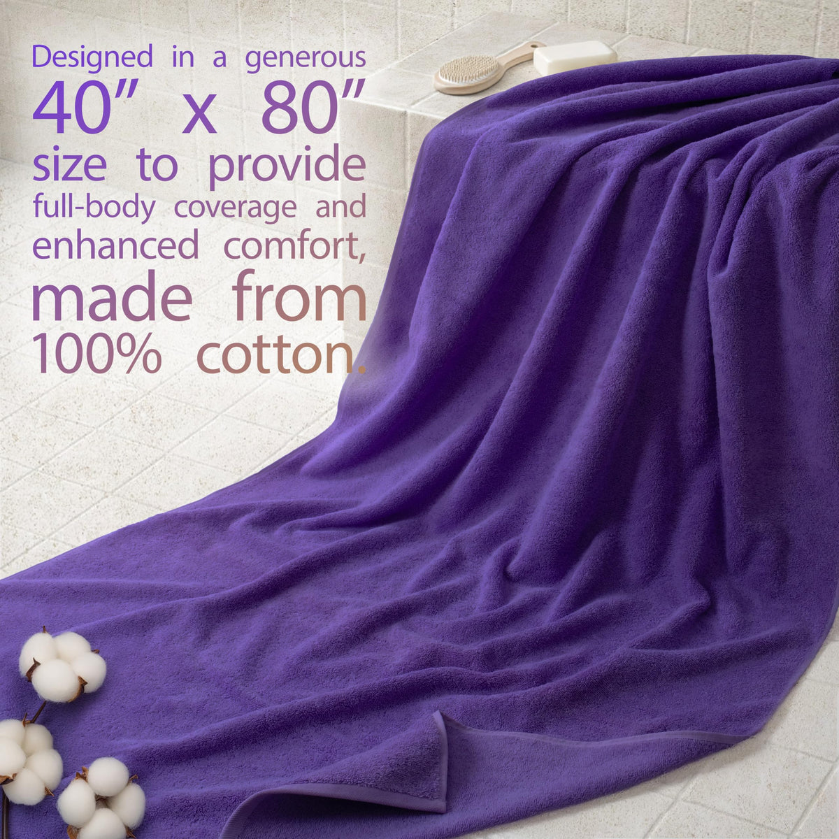 Cotton Paradise oversized towel ideal for family use and guest baths.